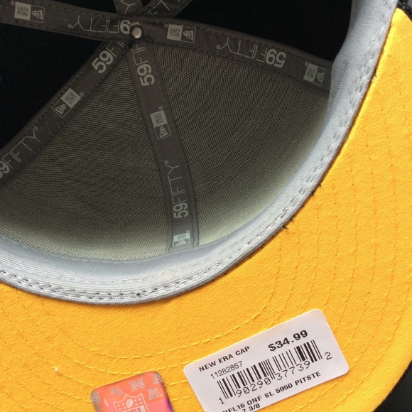 NWT Steelers New Era 59FIFTY Fitted Hat - Picture 2 of 3